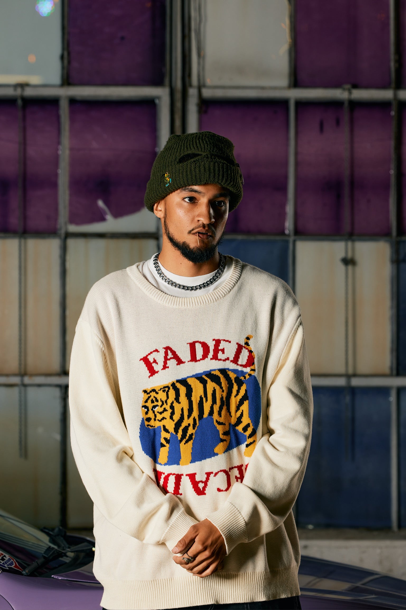 Tiger Knit Sweater