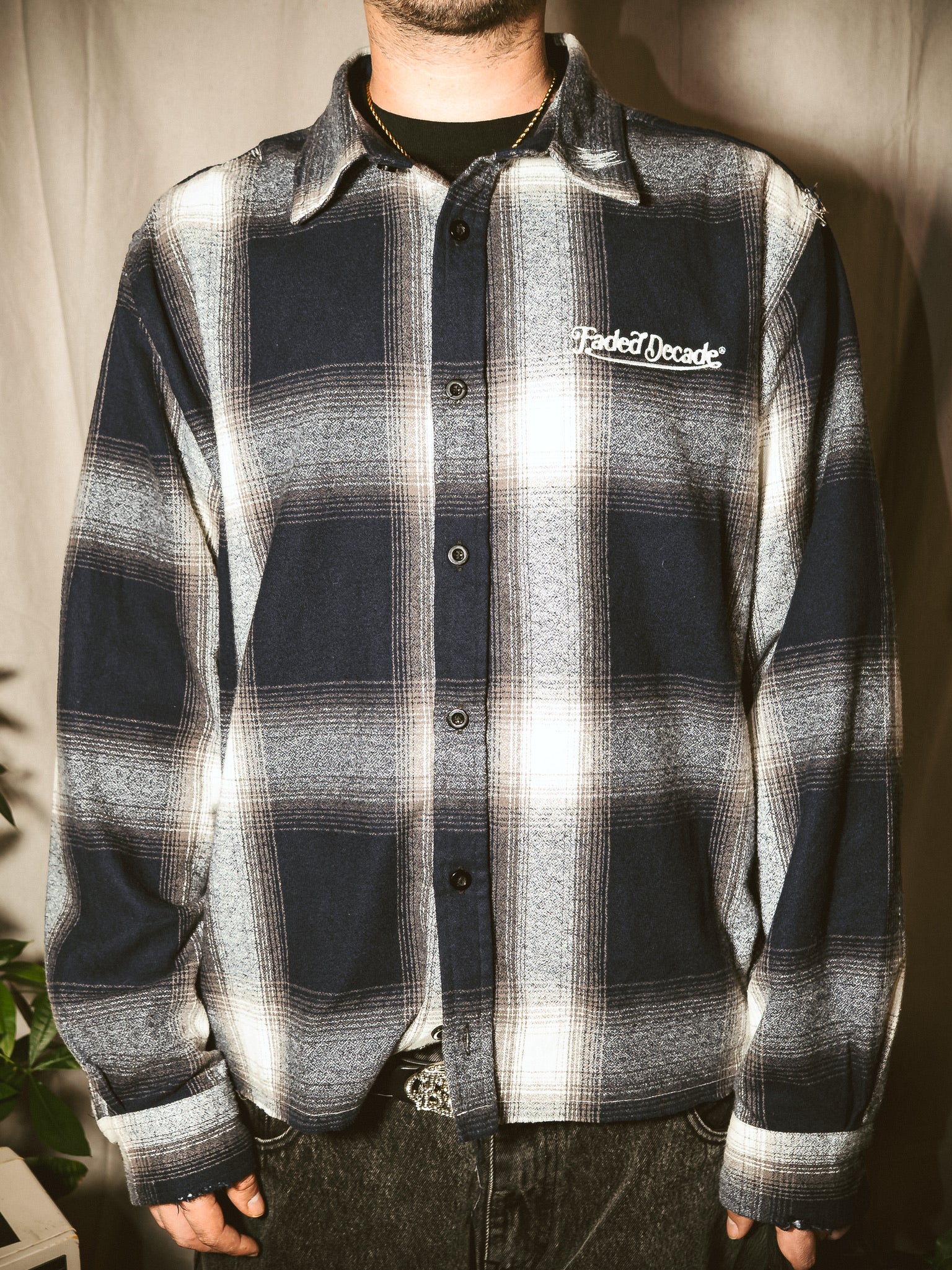 Classic Flannel (Navy)