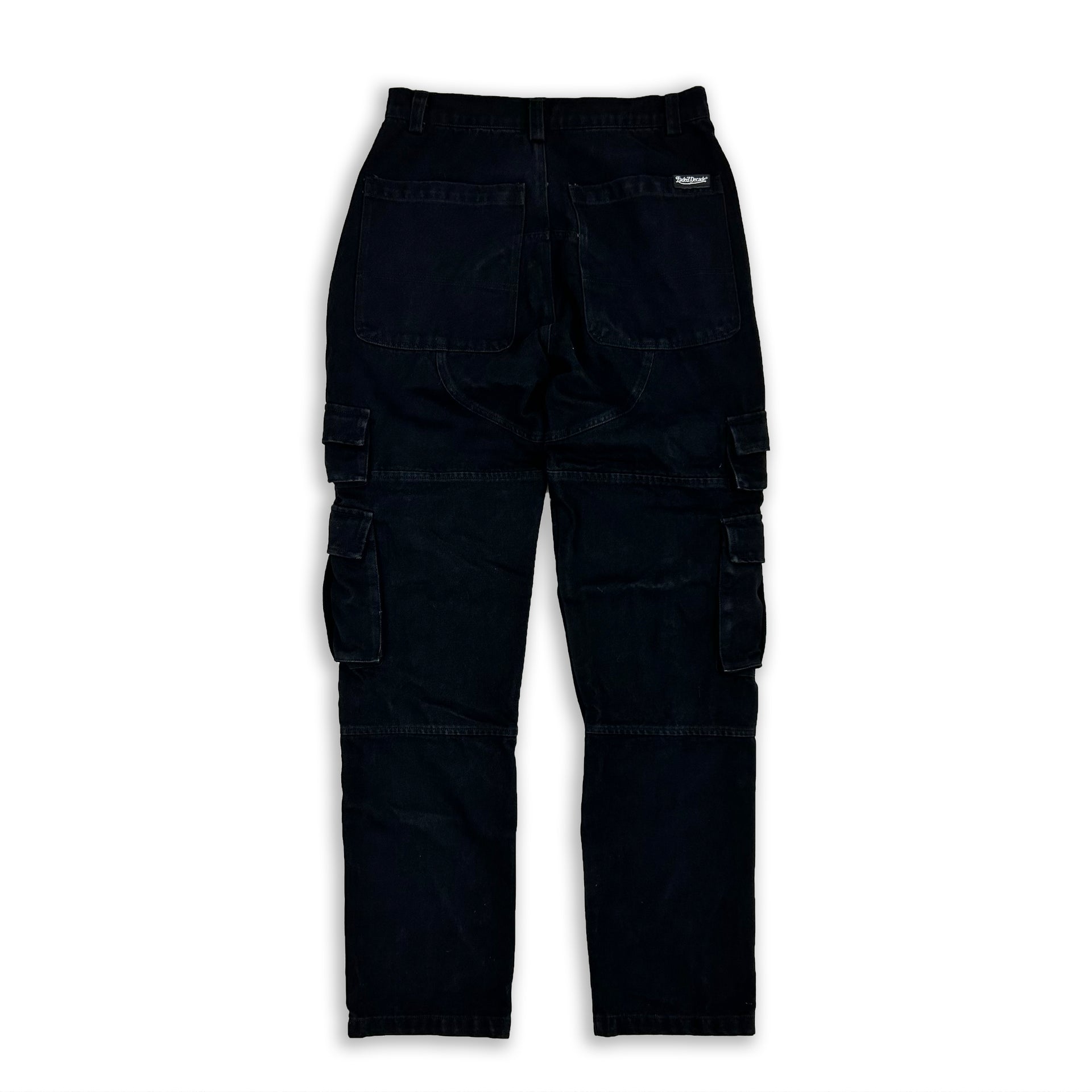 Double Stack Cargo Pants (Black)